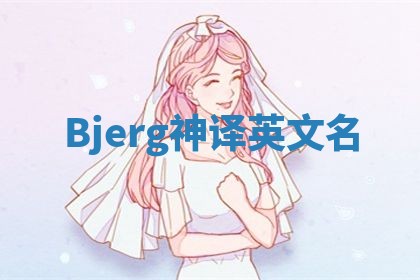 Bjerg神译英文名