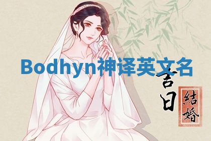 Bodhyn神译英文名