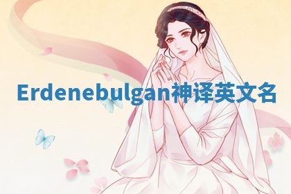 Erdenebulgan神译英文名
