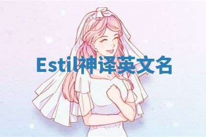 Estil神译英文名