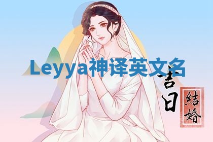 Leyya神译英文名