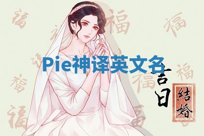 Pie神译英文名 Pie神译英文名