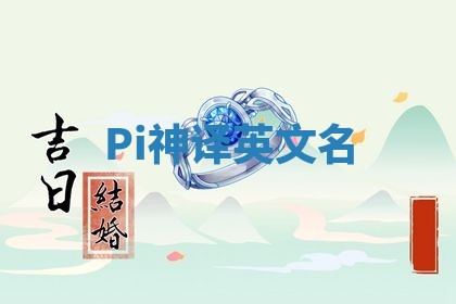 Pi神译英文名 Pi神译英文名