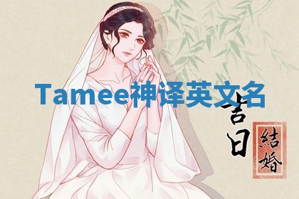 Tamee神译英文名