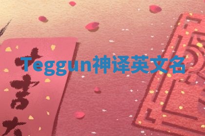 Teggun神译英文名