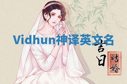 Vidhun神译英文名 Vidhun神译英文名