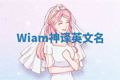 Wiam神译英文名 Wiam神译英文名