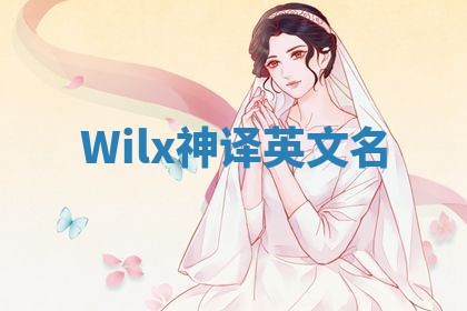 Wilx神译英文名