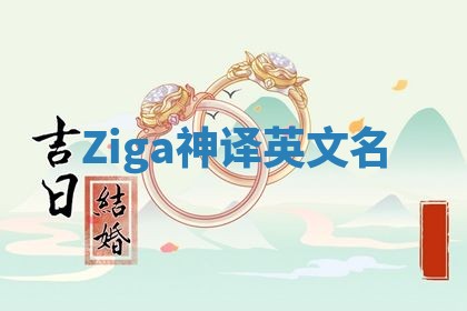Ziga神译英文名